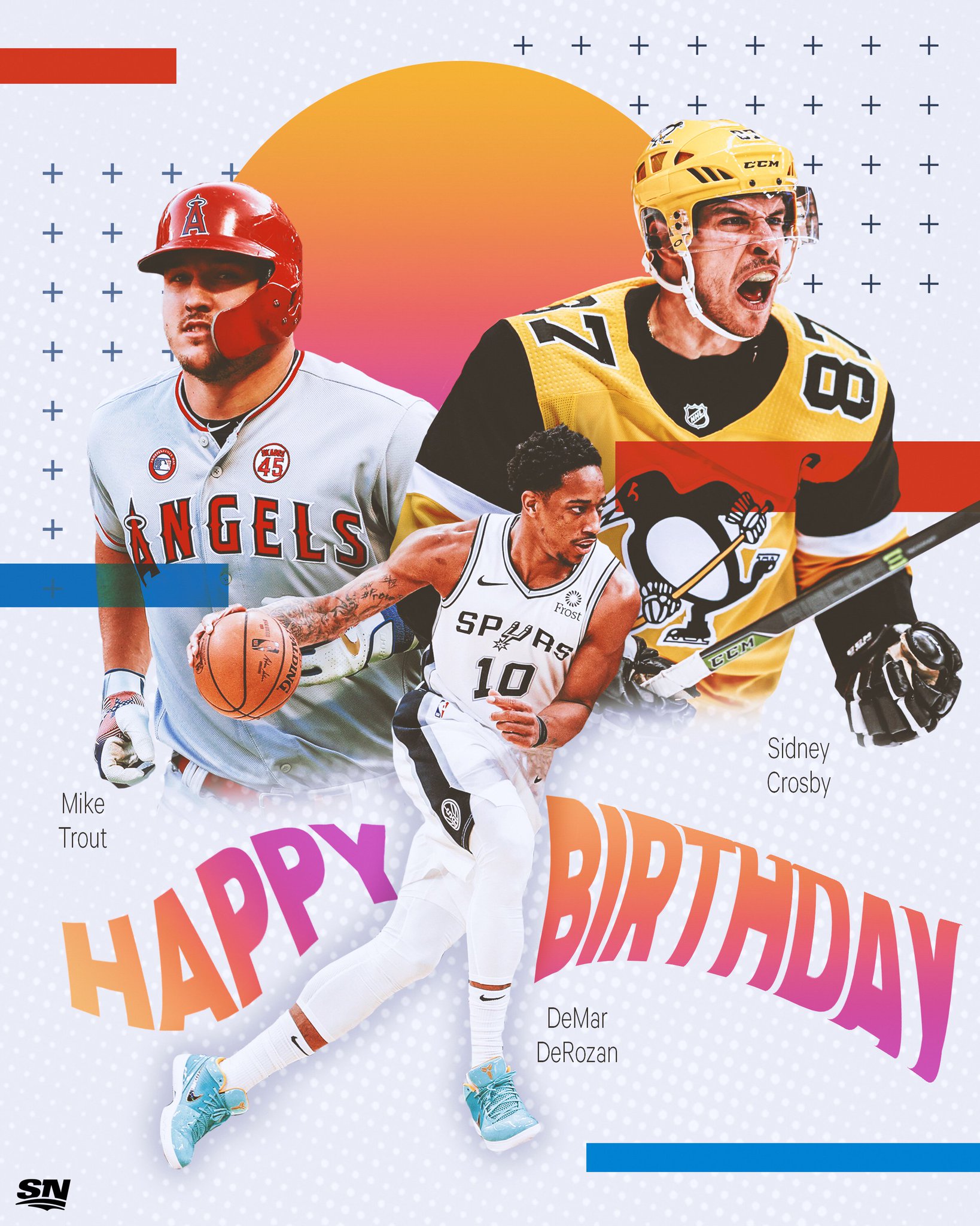 Some big names are celebrating birthdays today. Happy birthday,  and Sidney Crosby! 