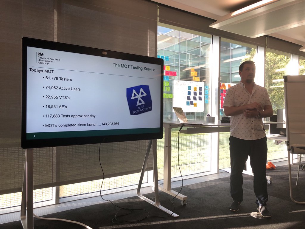 NottsTest's tweet photo. We are off at tonight’s #NottsTest - Oleg is telling us about his testing for the DVSA service. That’s a lot of tests! https://t.co/EKsrWn3rUb