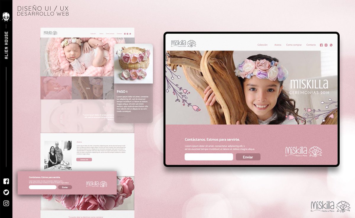 alienhousemx's tweet photo. Diseño UI/UX &amp; Desarrollo web para MISKILLA con enfoque moderno y acorde al modelo de negocio.👽📱

Escríbenos a hola@alienhouse.mx

#SitioWeb #DiseñoUI #DiseñoUX #AlienHouse👽💻 https://t.co/6VhCqh9yud