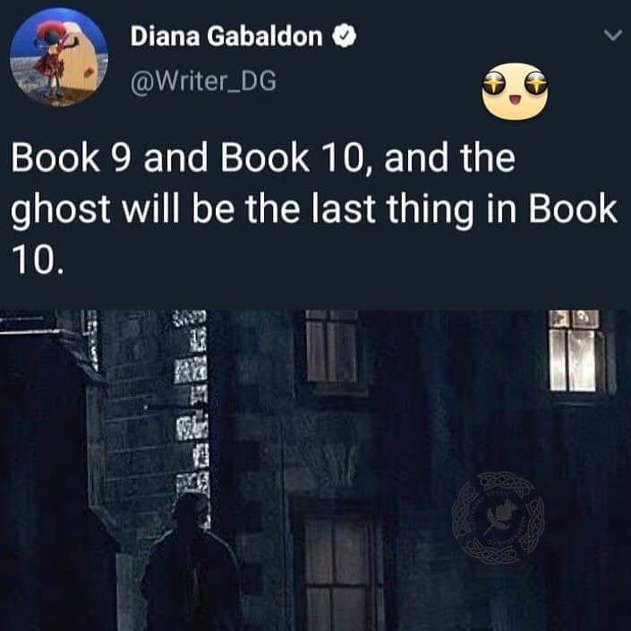 In_Hollywood_'s tweet photo. Parece que la solución al enigma del fantasma será al final del Libro 10.
@samheughan Pues nada, a esperar 🤔
#Twitter #DianaGabaldon #OS5
#outlanderStarz #Outlander #outlanderspain #outlanderespaña #OutlanderArgentina #OutlanderEurope #OutlanderWorldwide https://t.co/c7QIaV8NTX