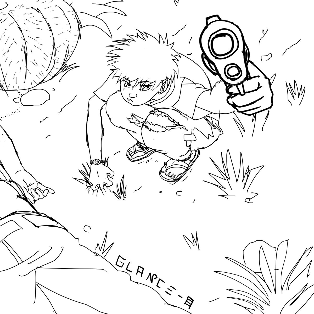 Una imagen habla más que mil palabras. Próximamente, más noticias sobre el manga en el que estoy trabajando.