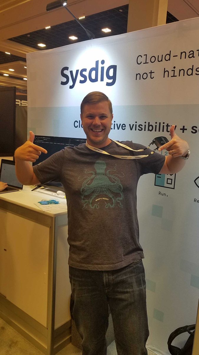 sysdig's tweet photo. ππΌ#BHUSA attendees! Wear a @Sysdig kraken t-shirt to the Business Hall show floor, come to the #Sysdig booth #2517, get a pair of #SysdigSocks (while supplies last) #BlackHatUSA @BlackHatEvents https://t.co/60trdxKezf