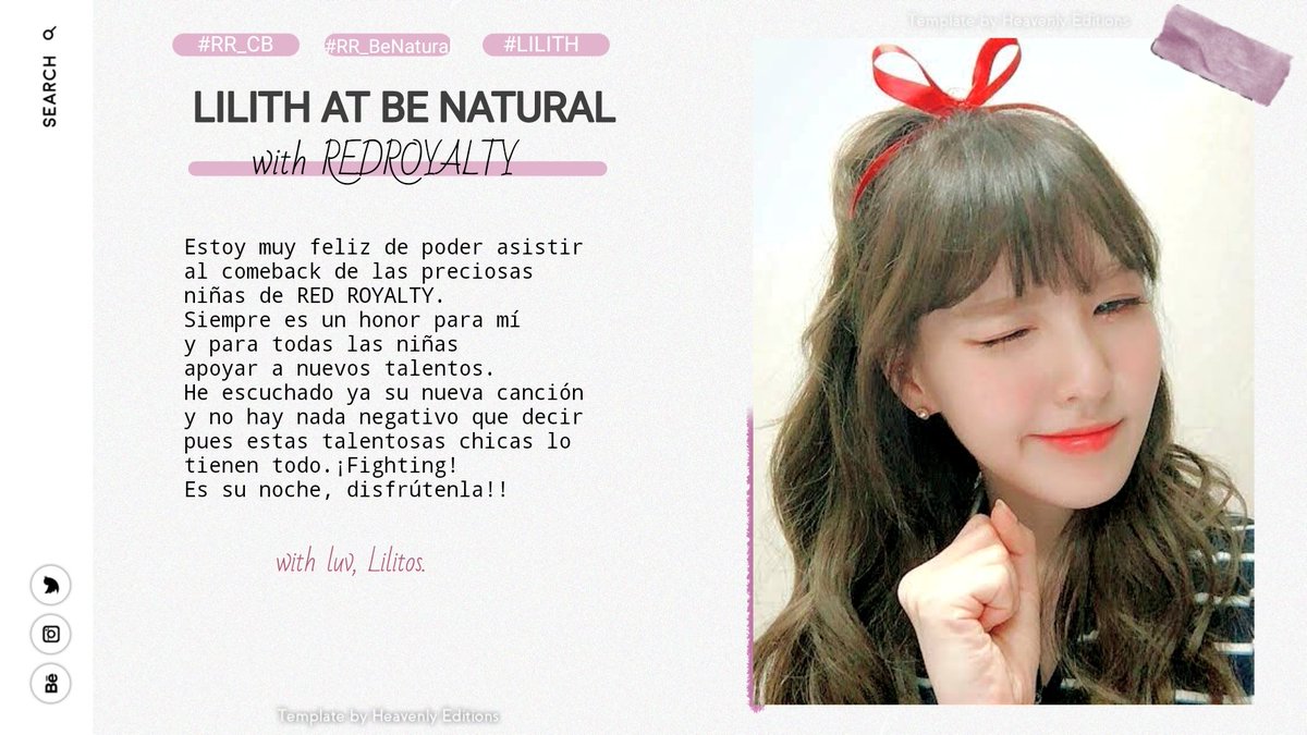 REDR0SES_twt's tweet photo. ⌨︎  lovᥱ ιs ɑ gɑmᥱ* ›  wᥱ ɑrᥱ ﹫ REDR♡SES!

🌹: #RR_CB ‹ #RR_BeNatural ‹

(✨) · #LILITH : Es un honor estar representando a todas las niñas, muchas felicidades por hoy, agradecemos su invitación, preciosas!! Mucho éxito. ♡ https://t.co/vURl7s051A