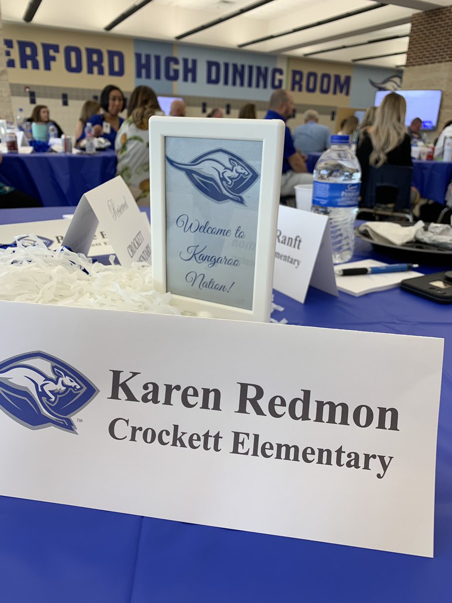 RedmonRoos's tweet photo. So blessed to be at Weatherford ISD! Safety as a top priority, support systems in place, strong relationship building, research based instructional methods and foundations are established. #WhyWISD #RooPride #crockettRoos https://t.co/J9mz2uyRuX
