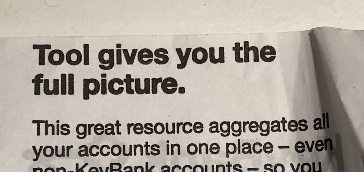 ConcertGuruBUF's tweet photo. @Tool On the day that I listen to the new TOOL single from their upcoming album, this is where the advertising on the back of my atm receipt cuts off... coincidence? https://t.co/LRRuAGdPyj