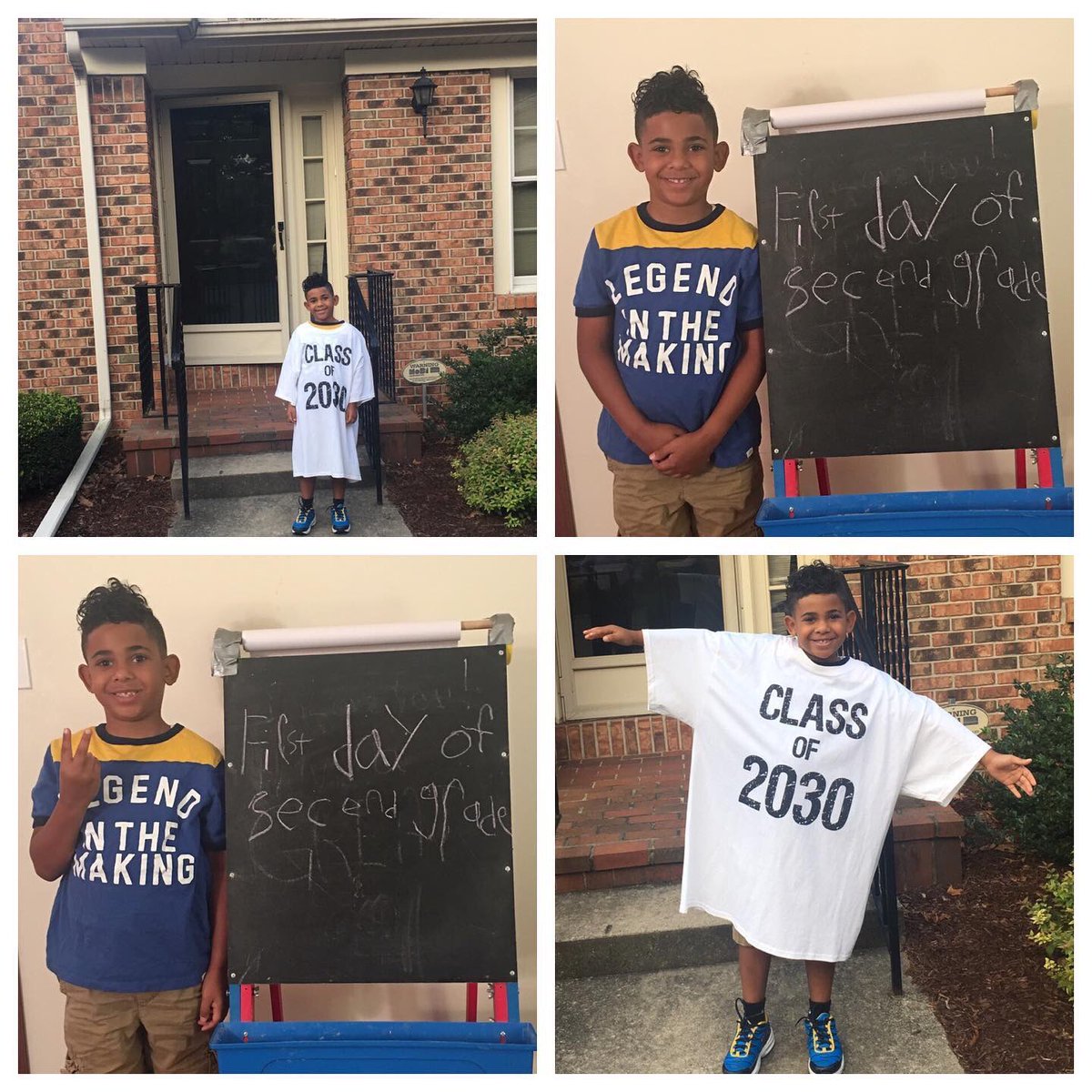 haroldmwatson's tweet photo. The kid started 2nd grade today! #smartypants #Cequel #LilDude #MyHitta #MrCarter https://t.co/MDBygDlS0X