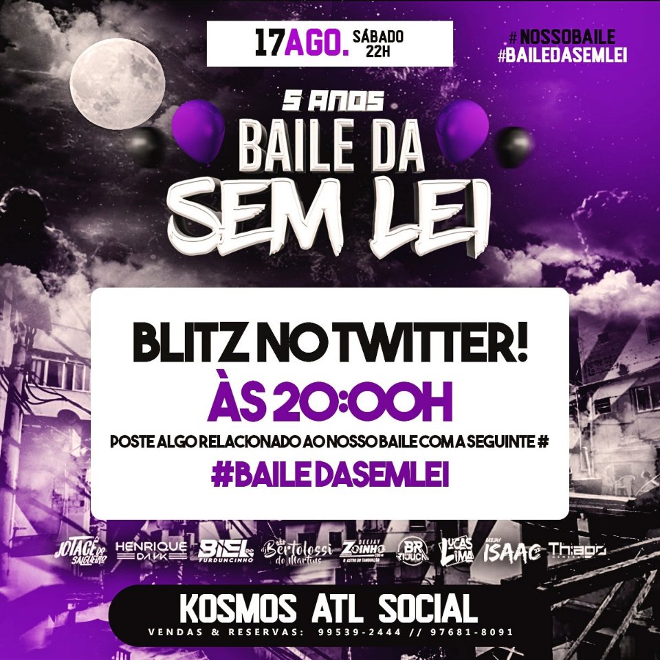Vicksorriso22's tweet photo. 🎟️INGRESSOS DA SEM LEI A VENDA! 🎟️

• MASC.: $20,00 
° FEMIN.: $10,00 

(NA COMPRA DO INGRESSO GANHA 1 COPO MAGNÍFICO 🥤)

📲CHAMA NA DM OU WPP 990964734

@2gSouza 
@pqpkell02 https://t.co/03roSkijtZ