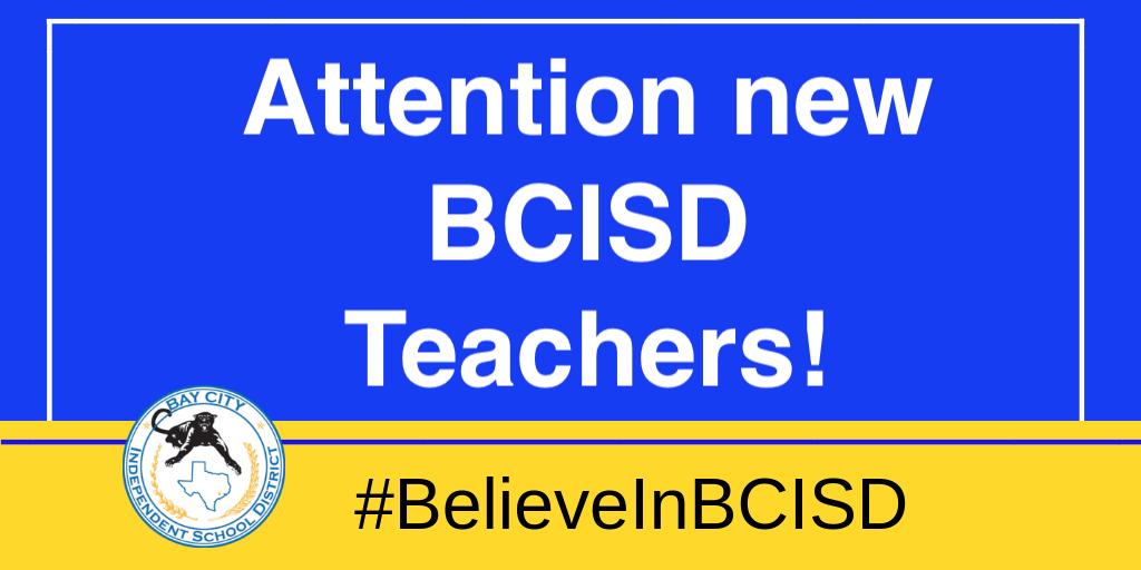 BCISD's tweet photo. #BCISD new teacher orientation for 8/8 has been moved to the #BCHS lecture hall, room A118. 8 am till 4 pm #BelieveInBCISD #BeABlackcat https://t.co/FqEbP4Wbr0