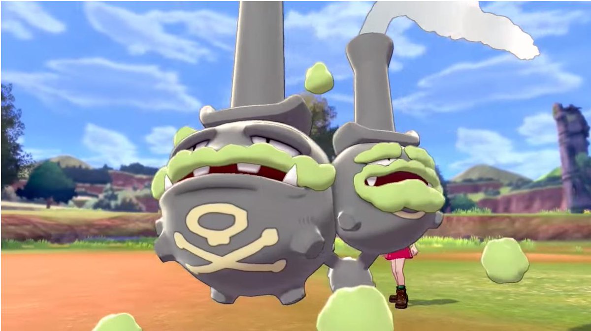 sgcafe's tweet photo. Weezing gets classy as old Pokemon get new Galar forms in Pokemon Sword and Shield
#Pokemon #Galarforms
https://t.co/2CRJPklQRR https://t.co/qtaPCMWhVg