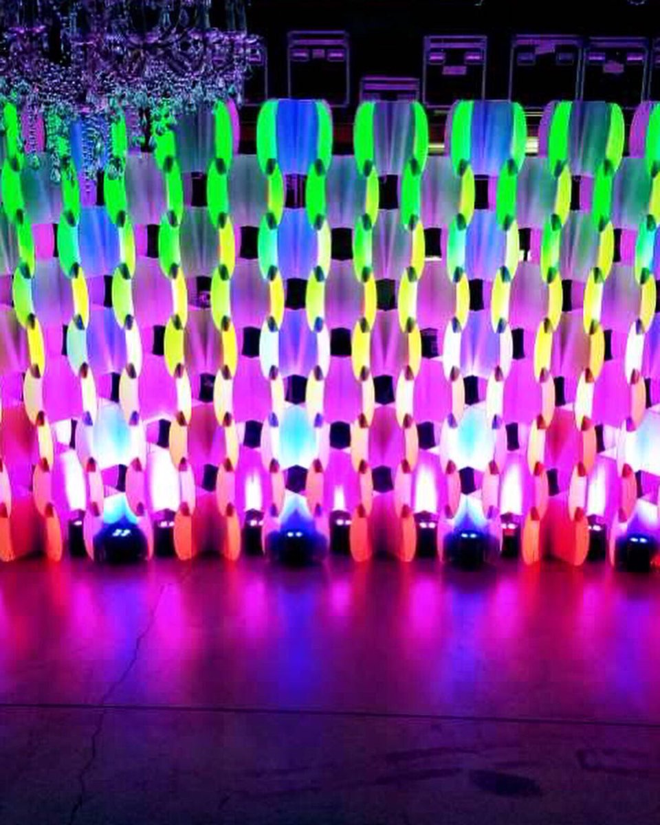 Our backdrops are something to behold - especially when our lighting designers are behind them!