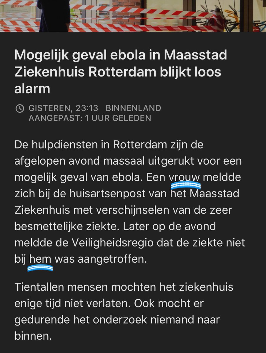 fenderhyde's tweet photo. Geen ebola gelukkig, slechts geslachtsverandering #Maasstad @NOS https://t.co/YUd6i5Fo8u