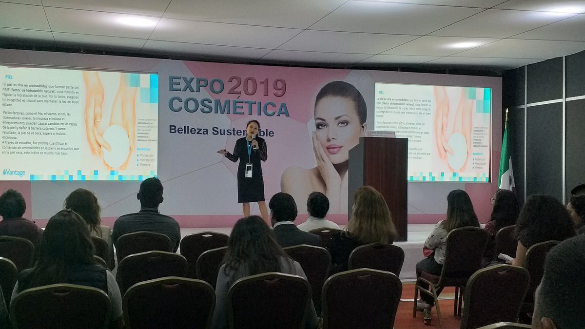 ExpoCosmeticaMX's tweet photo. VANTAGE SPECIALTY CHEMICALS en su Conferencia dentro se #ExpoCosmética2019 https://t.co/Z7tlaxh4GI