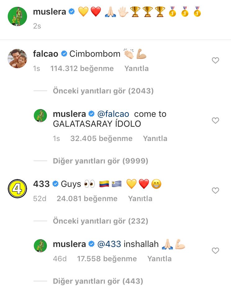 Geleceksen gel artık paşam yorma bizi <a href="/FALCAO/">Radamel Falcao</a>