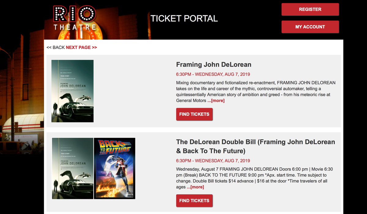 framingdelorean's tweet photo. In Vancouver and want to see the film on the big screen?  Check out the double feature tonight (August 7th) at the Rio Theatre, playing at 6:30PM followed by Back To The Future at 9PM.  
Purchase tickets here:  https://t.co/rSKH90iSem https://t.co/UknK4Vh04c