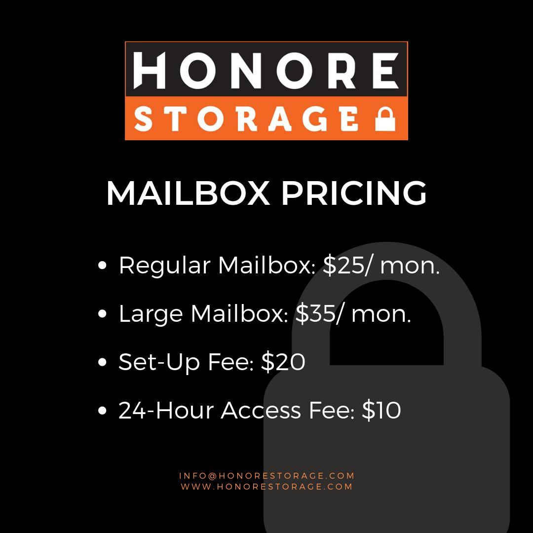 HonoreStorage's tweet photo. In case you missed the news a few weeks ago, here are our new #mailbox prices! #pobox #selfstoragechicago https://t.co/RTPNZtAppP