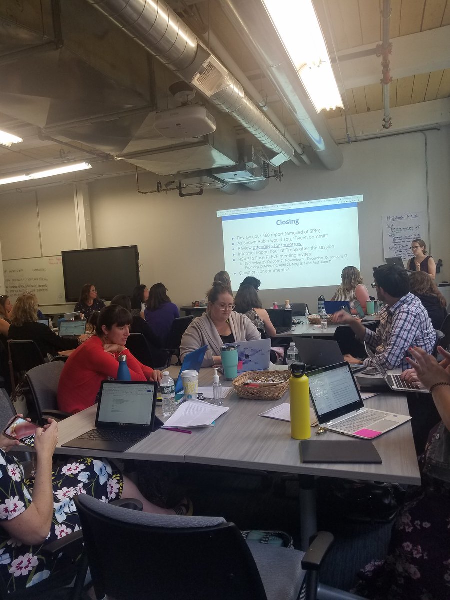 Amanda_Davia's tweet photo. Wrapping Fuse Fellowship training day one! Feeling engaged as always! @HighlanderInst #cohort5 https://t.co/34PuDPLWeJ