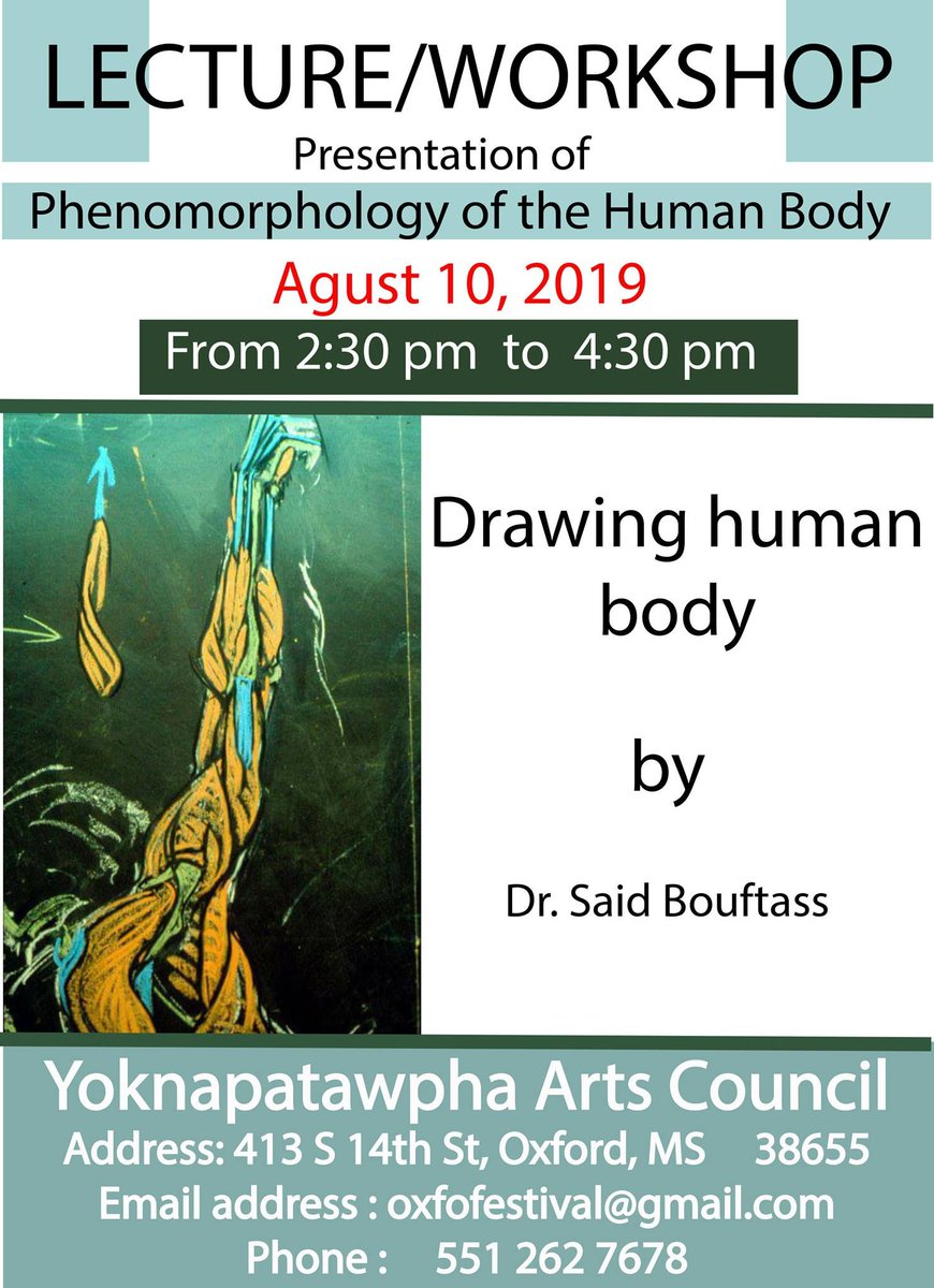Saturday at Art-er Limits, we want to see you at the Phenomorphology lecture with Dr. Said Bouftass, Director of the Oxford International Comic and Animation Festival. He is available to hold this presentation in your cities, so come check out an incredible art educator!