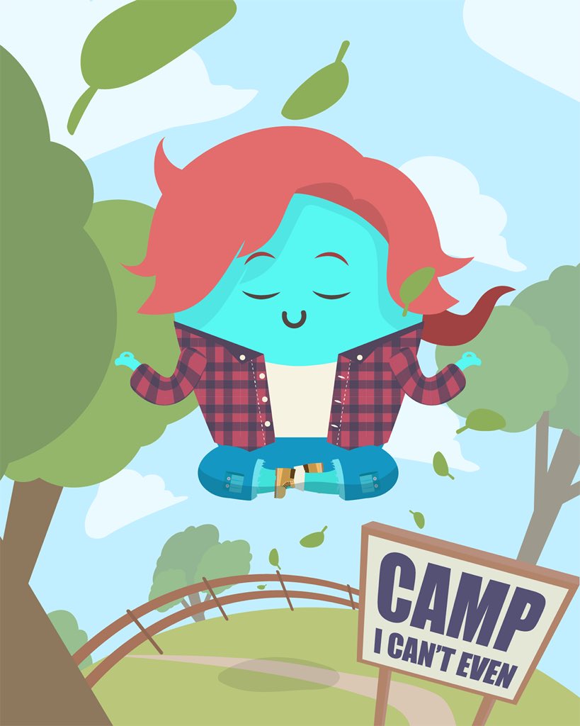 Camp I Can’t Even, here we come. 😬 Today on our story, Becca visits a camp dedicated to stress relief. instagram.com/p/B039-24g7Or/