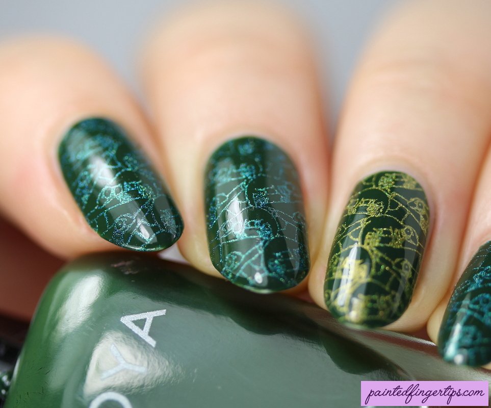 I have these cute and Summery chameleons on my nails today! More details at paintedfingertips.com/2019/08/chamel… #nailart
