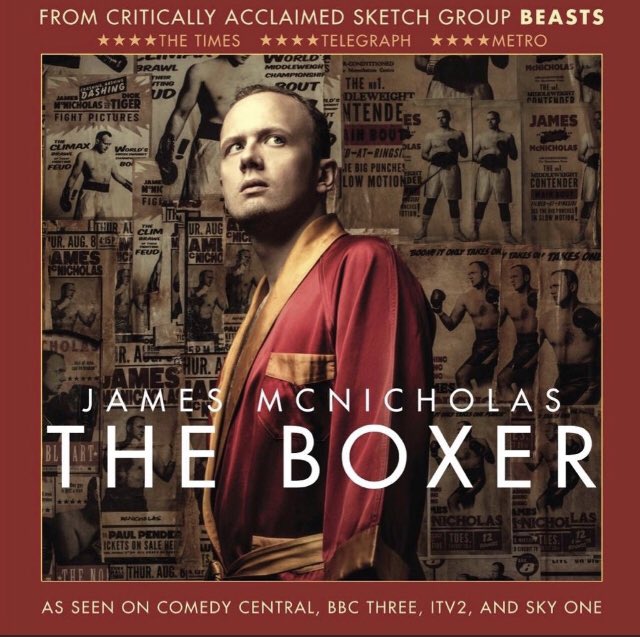 I was very deftly wrong footed by <a href="/jamesmcnicholas/">James McNicholas</a> The Boxer. It looked like one kind of Fringe show but was so much more. Hugely funny, heart warming and crafted with charm and sincerity. Check it out!      ⭐️ ⭐️ ⭐️ ⭐️