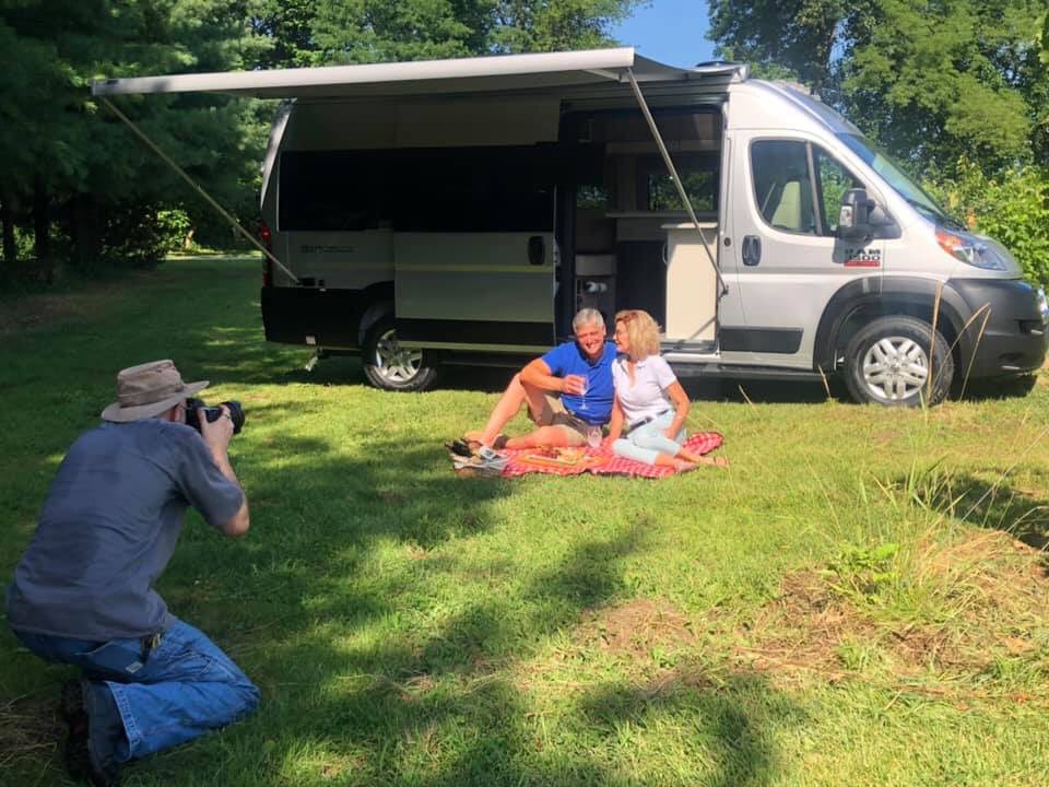 ThorMotorCoach's tweet photo. A look behind the scenes at a photo and video shoot this morning of TMC’s new Sequence™. #SequenceRV #ThorMotorCoach https://t.co/Ch3AaFgJke