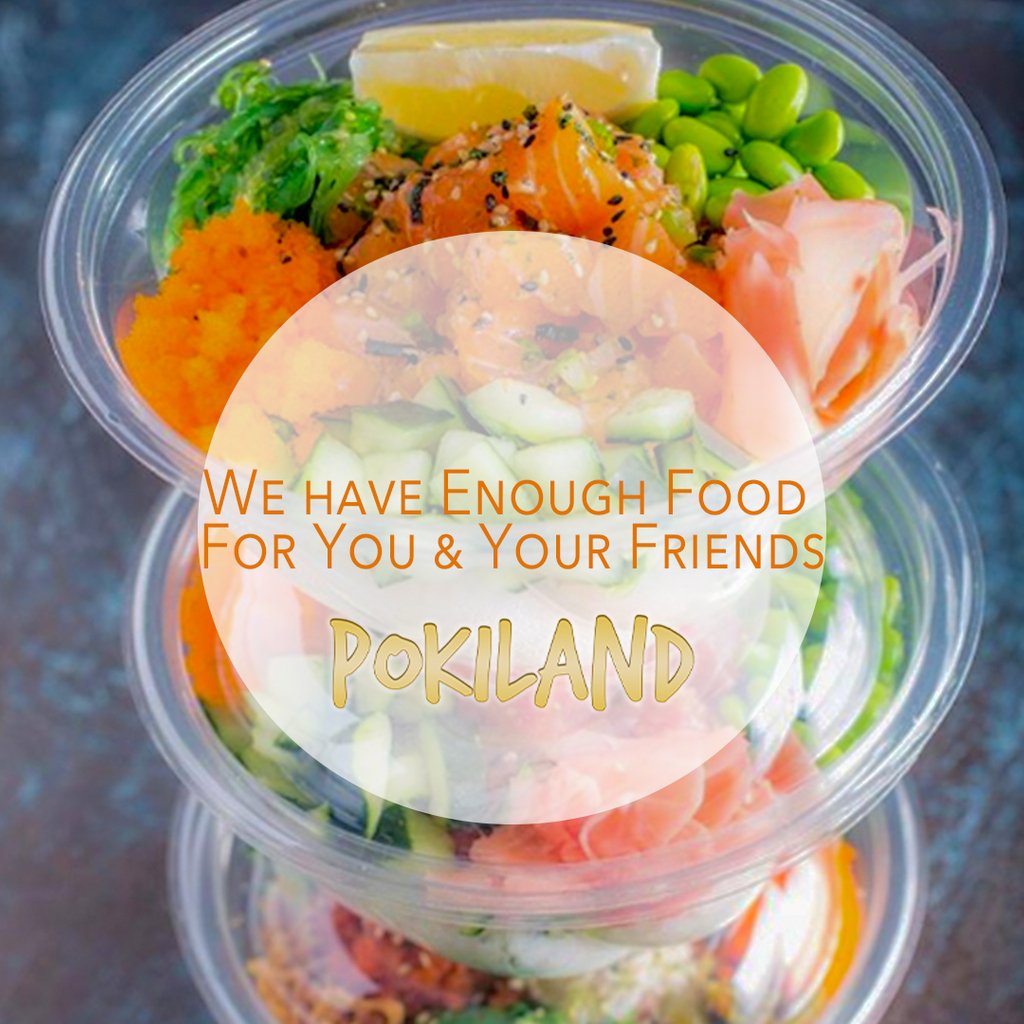 eatpokiland's tweet photo. Need a place to escape the heat this summer?
Come to any of our Pokiland locations and enjoy the freshness that only our food can bring you. https://t.co/Kg4lkHtCSe