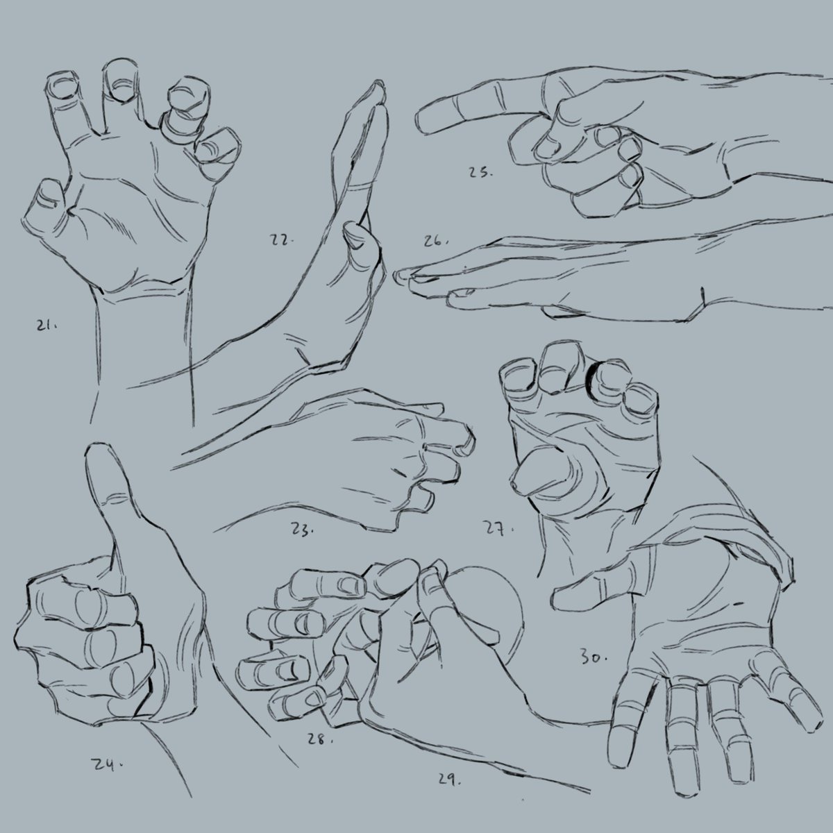 (extremely behind) 100 hands/feet exercise from the moderndayjames' discord!!! 