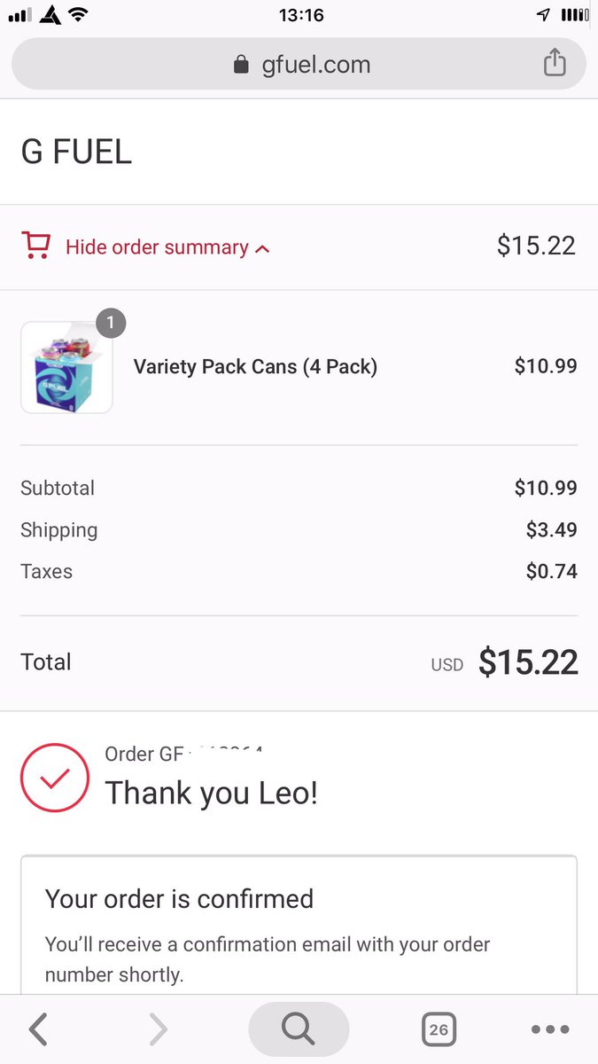 _PowerTheCoder_'s tweet image. YOOOO I got some #GFUELCAN and they ALL sold out legit as I go back to the main screen. Hopefully my order goes through and I don’t get refunded cause that would be sad. MY FIRST @GFuelEnergy #GFUELCAN ORDER last time it was already sold out.