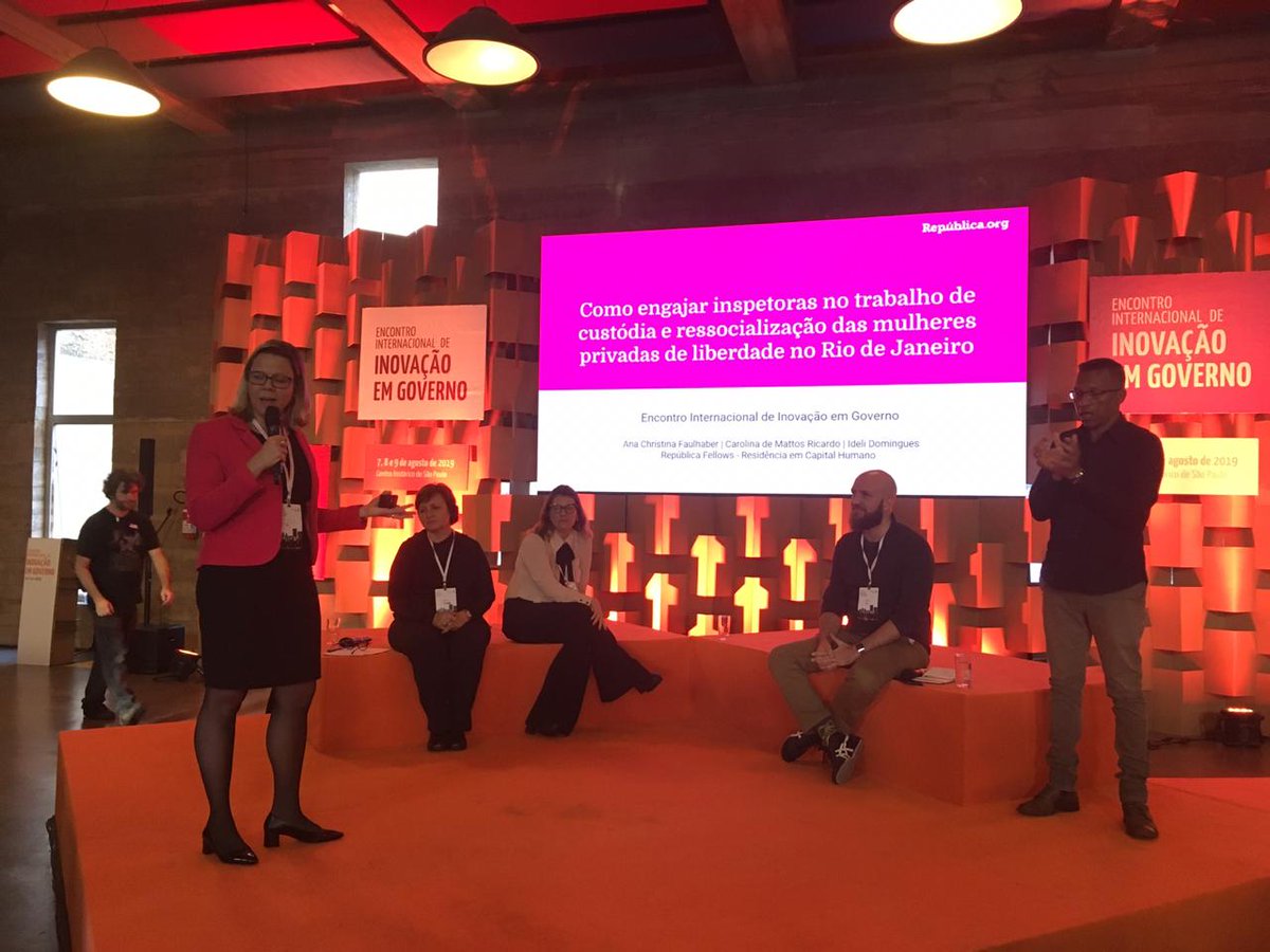 A situação prisional feminina do Rio de Janeiro e os desafios de engajar as inspetoras no trabalho de custódia e ressocialização é o tema trazido pela Ana Christina Faulhauber, da Escola de Gestão Penitenciária #InovaSP2019