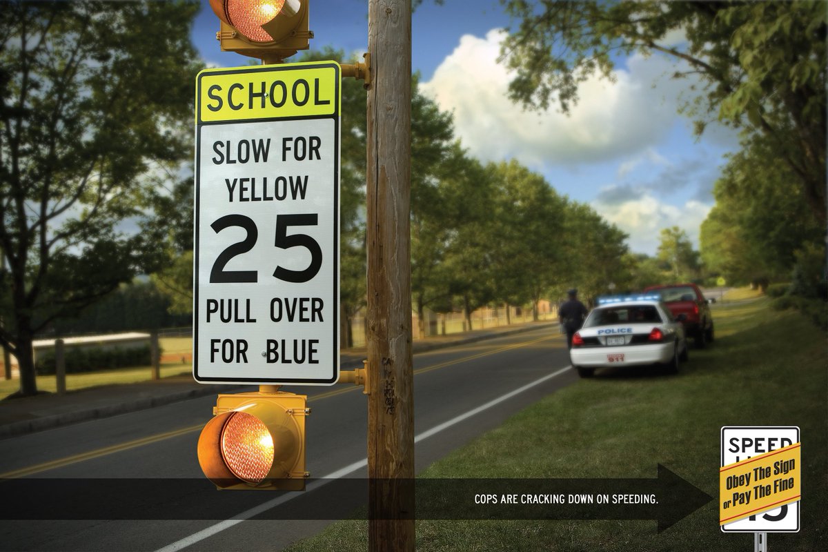KYTC's tweet image. As kids head back to school this season, you’ll be seeing signs like this light up across the bluegrass. Speeding in school zones is dangerous and can cost you. 

Remember, obey the sign or pay the fine.