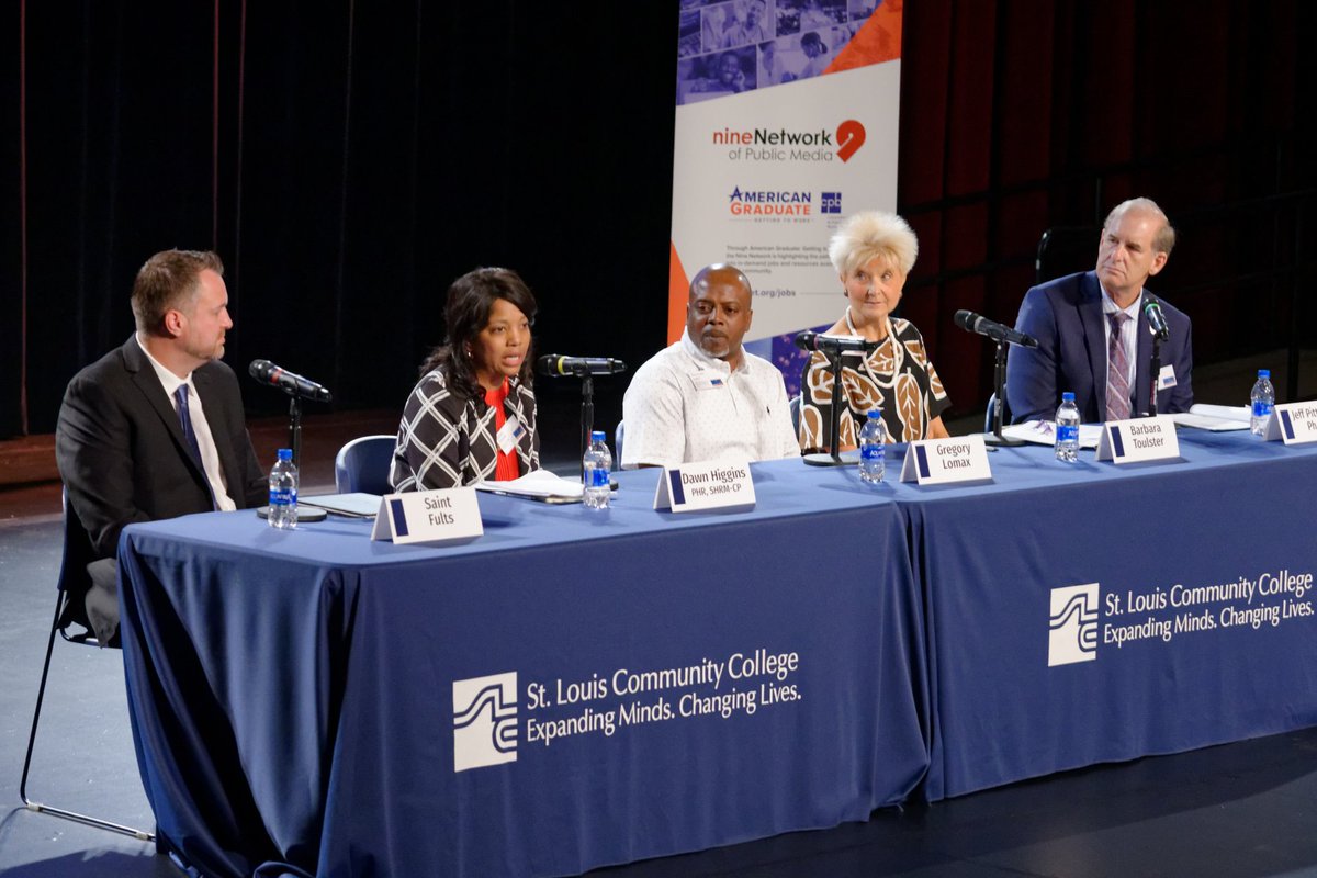 TechInitiatives's tweet photo. The 2019 State of the St. Louis Workforce panel discussed opportunities for those often left behind in the workforce | https://t.co/9HMxgxbSG2 | #STLworkforce #workforce #STL @SSMHealthSTL @PurinaCareers @SJFults @SlalomSTL @DawnHiggins16 https://t.co/UaB8225e8c