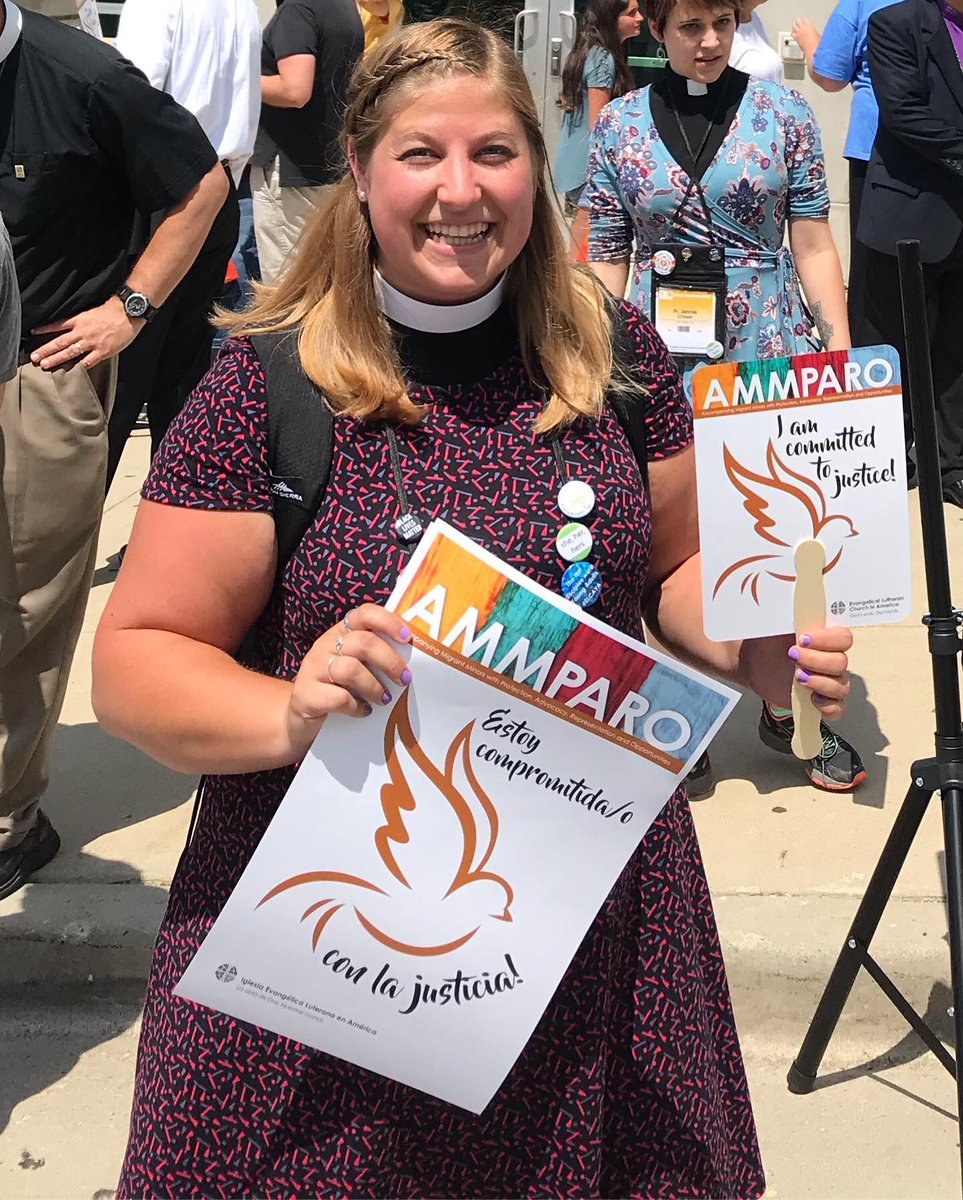 cdsmith421's tweet photo. Feeling so powerful today. No hate no fear, immigrant are welcome here #ELCAcwa #pastorintraining https://t.co/vYCu7mb5Cu