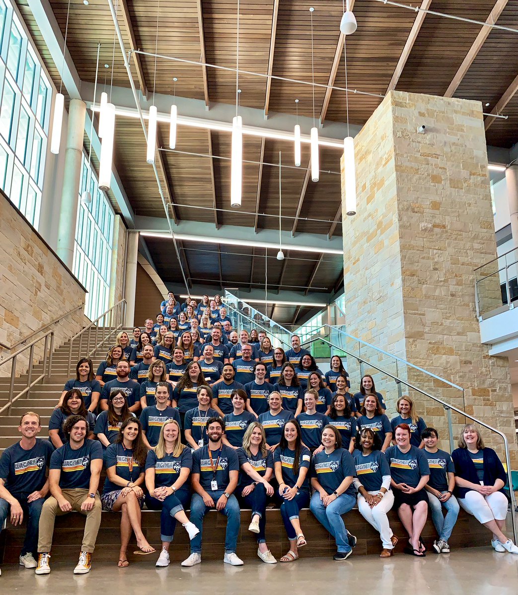 WagnerMS_GISD's tweet photo. If these aren’t the most eager learners ready to meet students, we don’t know who would be.
@GeorgetownISD 
#RunWithThePack https://t.co/8DeBE9cZ52