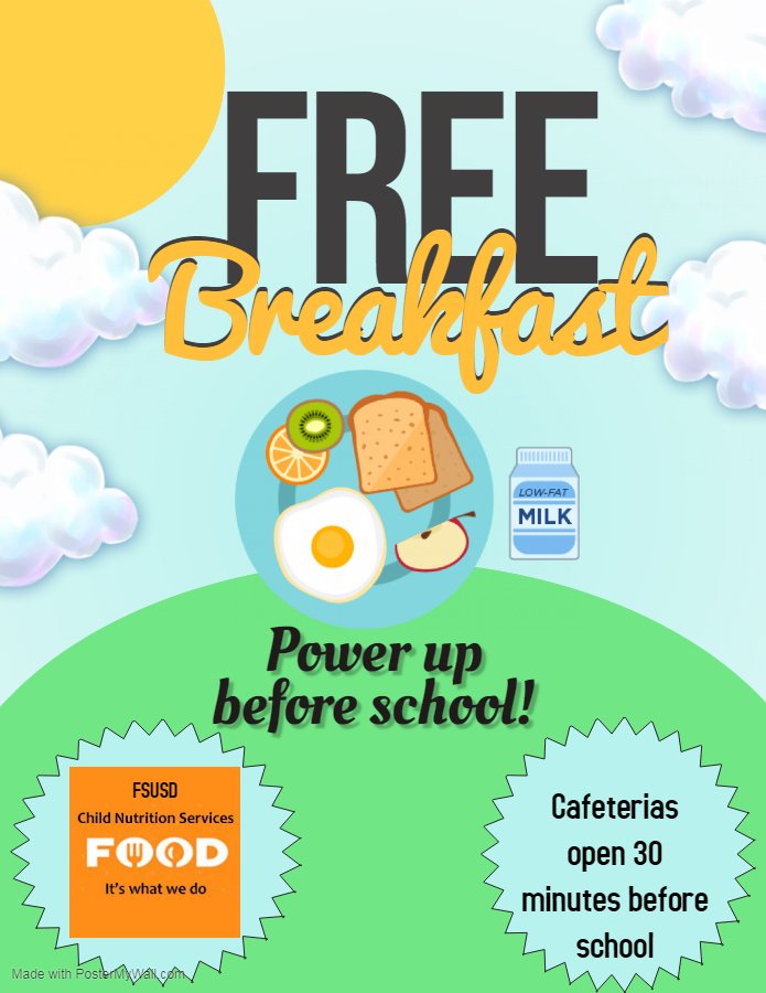 FSUSD students get FREE breakfast!!! <a href="/FairfieldSuisun/">Fairfield-Suisun USD</a>