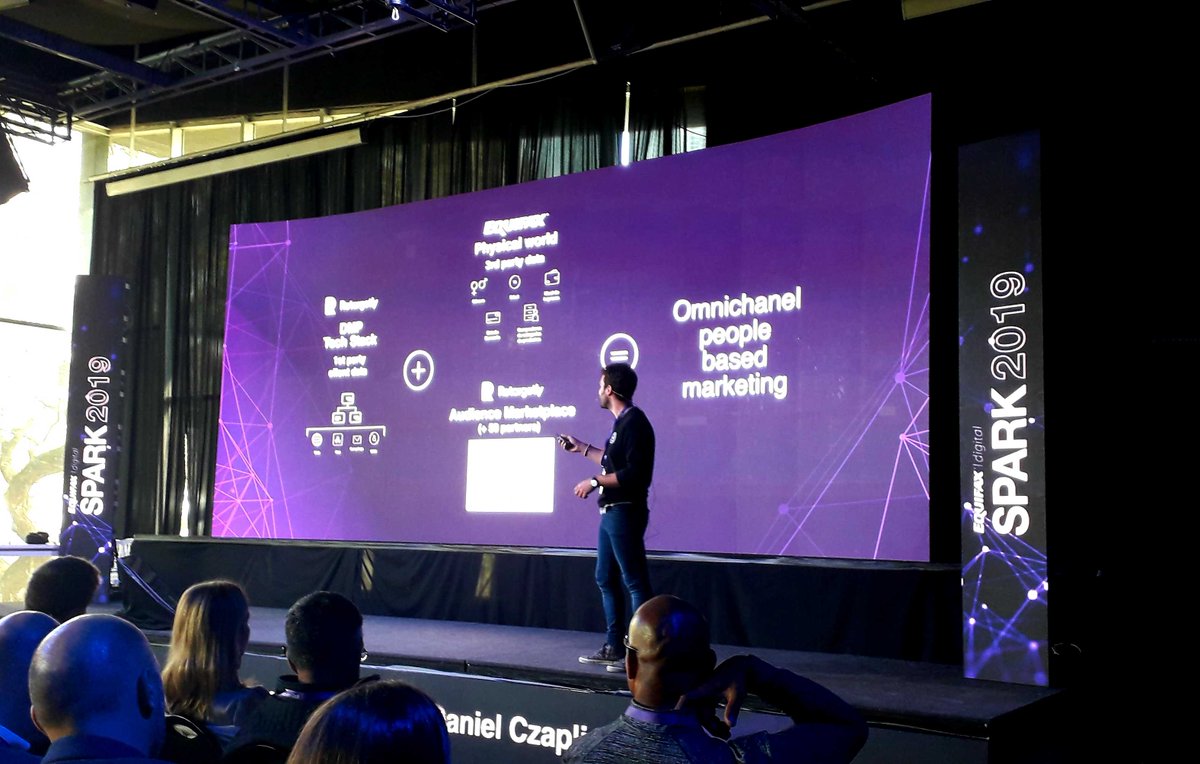 Retargetly's tweet photo. @daczaplinski, nuestro CEO, estuvo mostrandonos cómo generar #Experiencias10X para conectar con nuestros consumidores a otro nivel. Gracias a nuestro partner @Equifax Argentina por la invitación🚀
#SPARK2019 #EquifaxSpark #RetargetlyWontStop https://t.co/o7s8dnSld0
