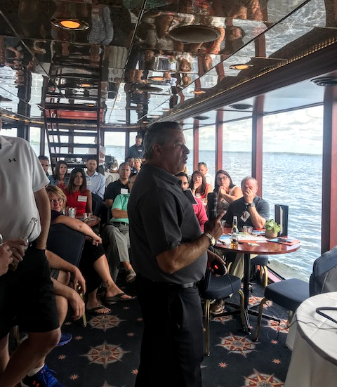 EvolveIP's tweet photo. #GaryCoben kicking off our Minnesota State of the Cloud Union Event aboard the Paradise Destiny II on Lake Minnetonka! #EvolveChannel #channelpartners #cloud ☁ https://t.co/g64JZtrlo8