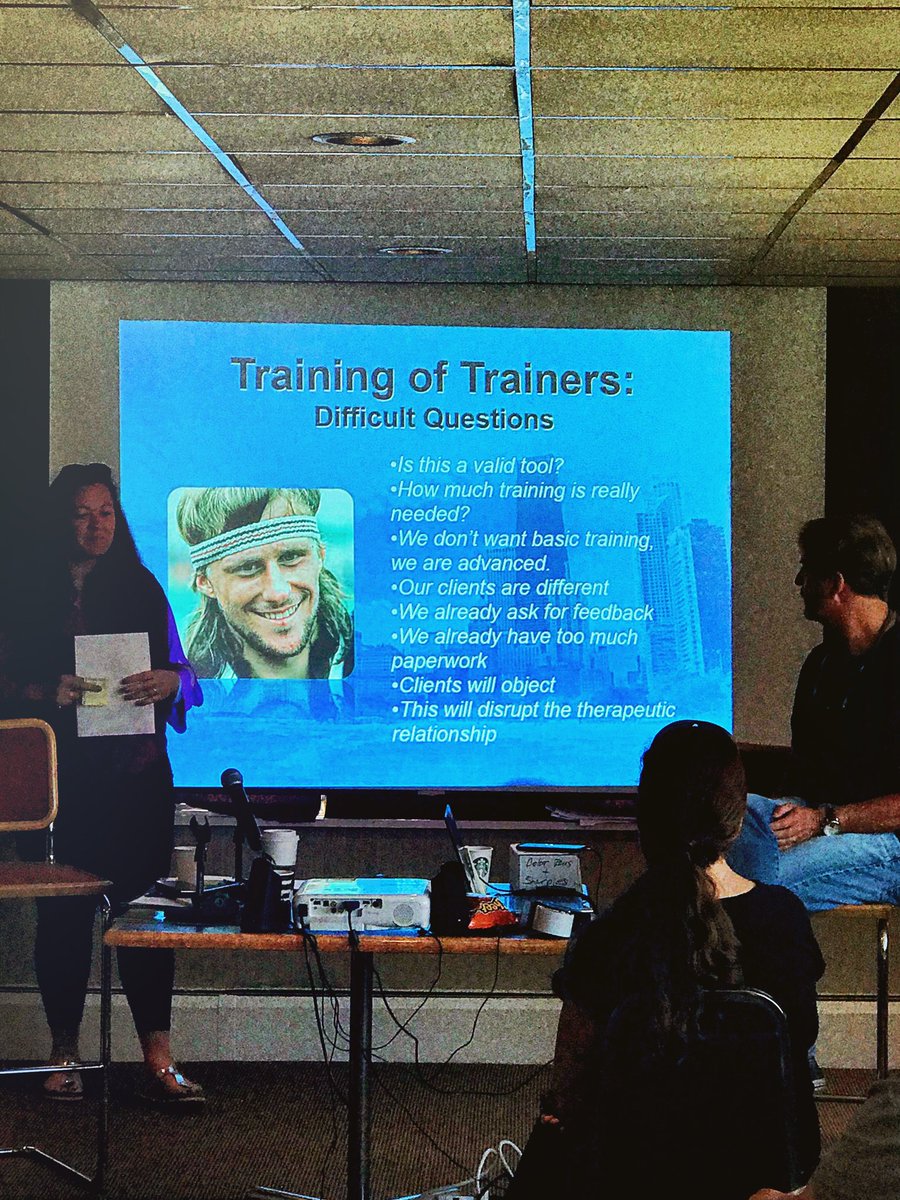 MyOutcomes's tweet photo. Questions familiar to all FIT trainers.
#myoutcomes #FeedbackinTherapy https://t.co/fC2bnd0M2A