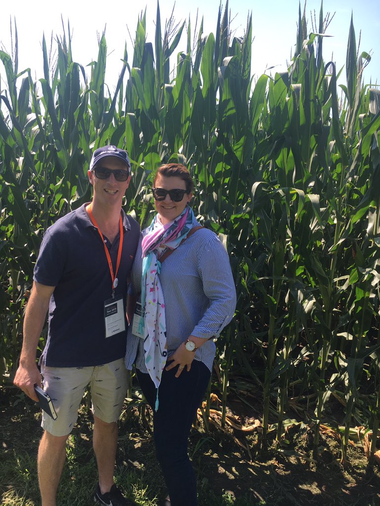 jimbohall's tweet photo. Thanks for hosting us for lunch @GeoffreyRuth. Impressive business growing corn 🌽 &amp; soybeans. Really interesting to hear about the irrigation of dairy effluent in partnership with @tulsdairy which produces a natural fertiliser and soil conditioner. #rabocottontour @polanna1 https://t.co/pz1hG3Ey1b