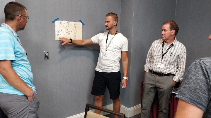 mccchr's tweet photo. What a great time presenting Video, peer teaching and movement in the math class @PCTMpctm Annual Conference. Quite an awesome lineup this year! #PCTM2019 @KauDan721 https://t.co/hmrqz2pYDz