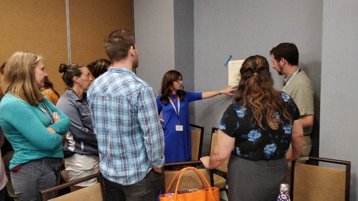 mccchr's tweet photo. What a great time presenting Video, peer teaching and movement in the math class @PCTMpctm Annual Conference. Quite an awesome lineup this year! #PCTM2019 @KauDan721 https://t.co/hmrqz2pYDz