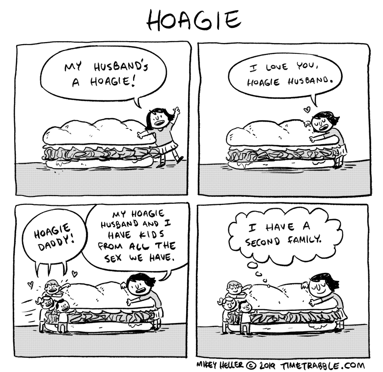i drew a comic about a hoagie 