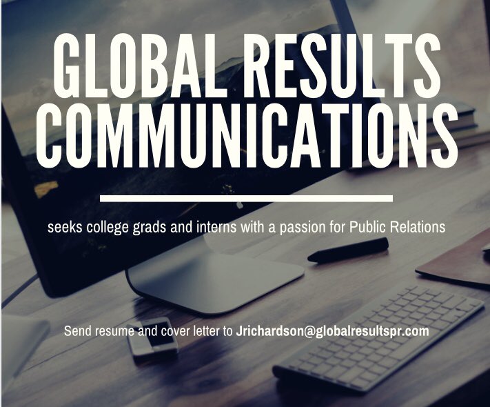 PRSSALB's tweet image. Did you just graduate with a PR degree &amp;amp; you’re looking to get your foot in the door?🎓
Or, are you a college student that needs internship credit &amp;amp; experience?📚
Global Results Communication is now hiring PR driven college grads and interns!🗣
 #PRSSALB #PRInternships #PRSSA