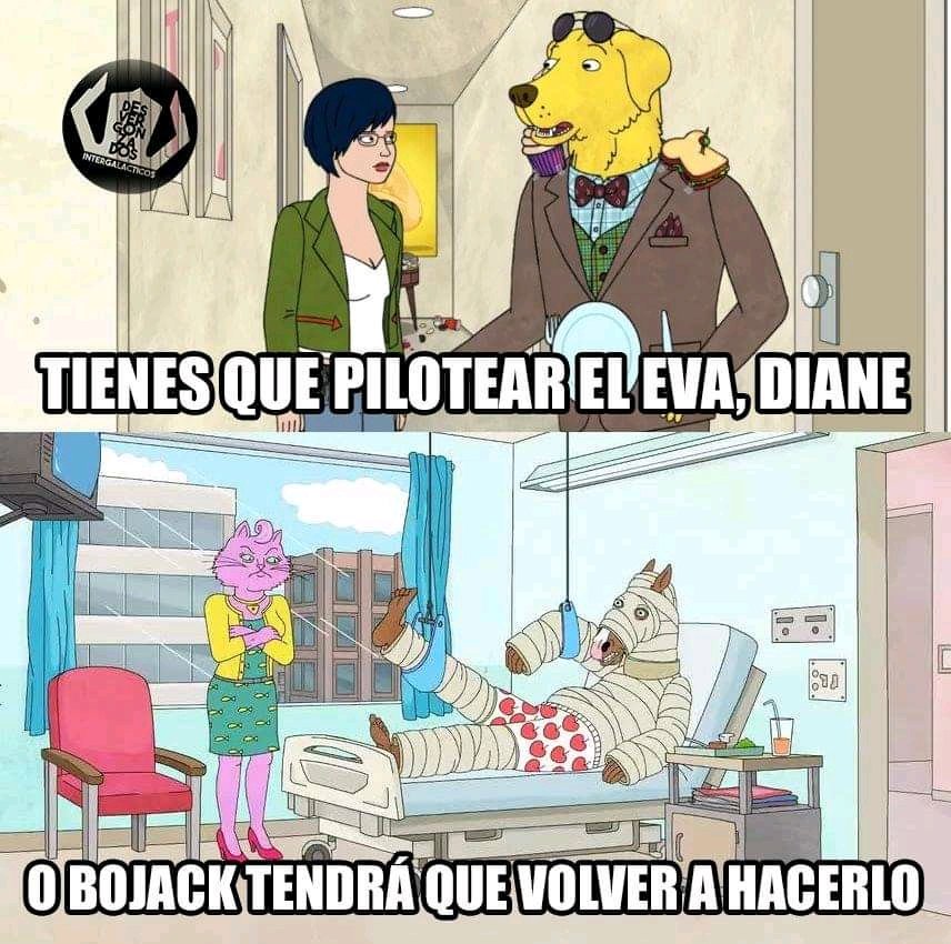 Jaimertaker's tweet photo. #BojackHorseman #Evangelion #EvangelionNetflix https://t.co/8AKHhq8Cvb