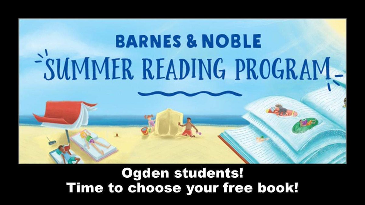 Prevent the summer slide by reading and earn a free book from Barnes and Noble! Students can read eight books, fill out this form and bring it to Barnes and Noble any day this month for a free book! dispatch.barnesandnoble.com/content/dam/cc…