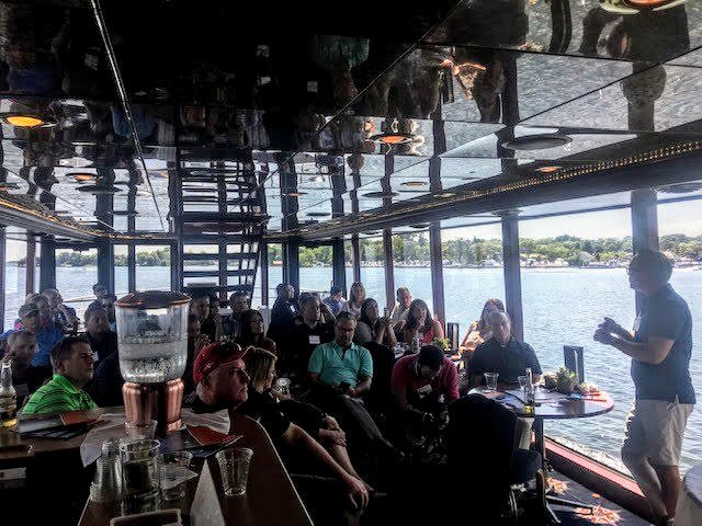EvolveIP's tweet photo. .@scottkinka presenting on The Future of the Cloud ☁ #EvolveChannel #cloud #letscruiseMN #paradisechartercruises https://t.co/k4Rh2OPuFS