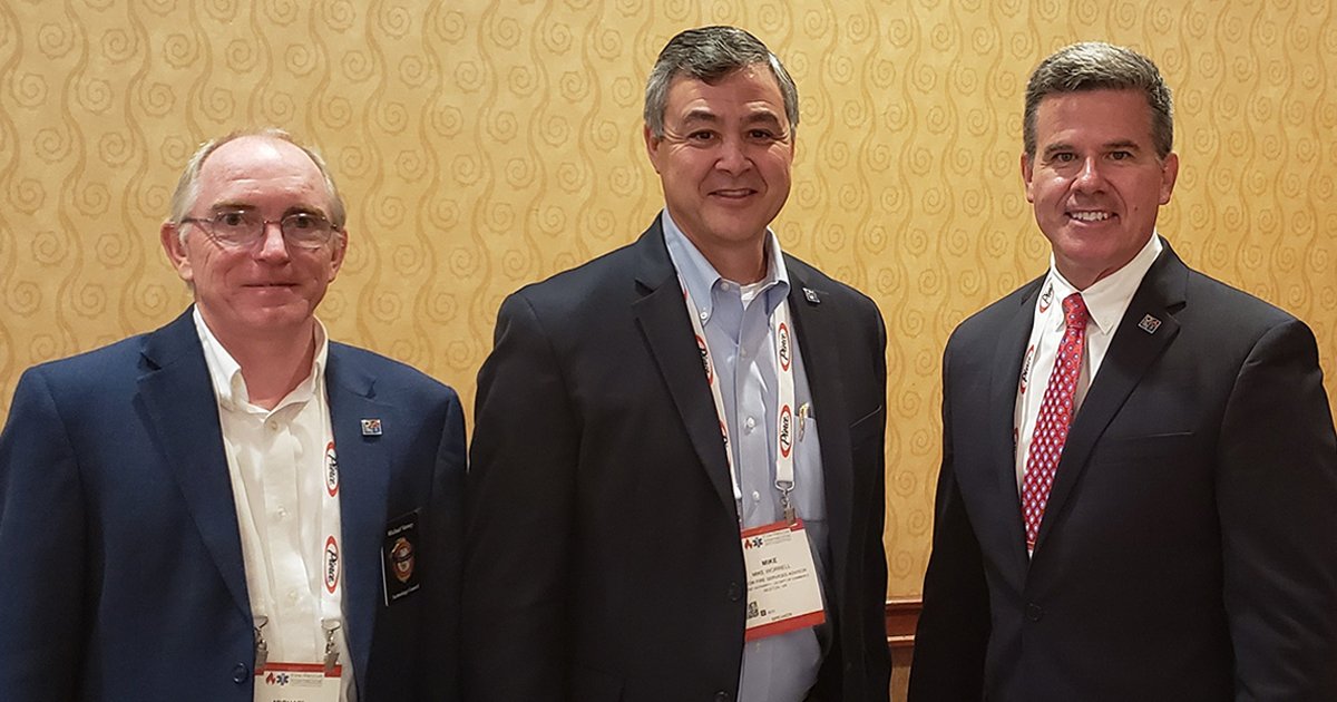 FirstNetGov's tweet photo. #FirstNetatFRI: FirstNet Authority area directors Mike Varney and Mike Worrell joined FirstNet Board member Brian Crawford at the #FRI2019 Tech Council to provide updates on @FirstNet, the FirstNet Authority Roadmap, and our continued work engaging with public safety. #WeServeYou https://t.co/joLQ3iZUHz