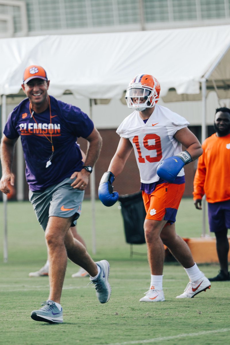 ClemsonFB's tweet photo. It's a game. It should be fun. 😁 https://t.co/lvj96HRExT