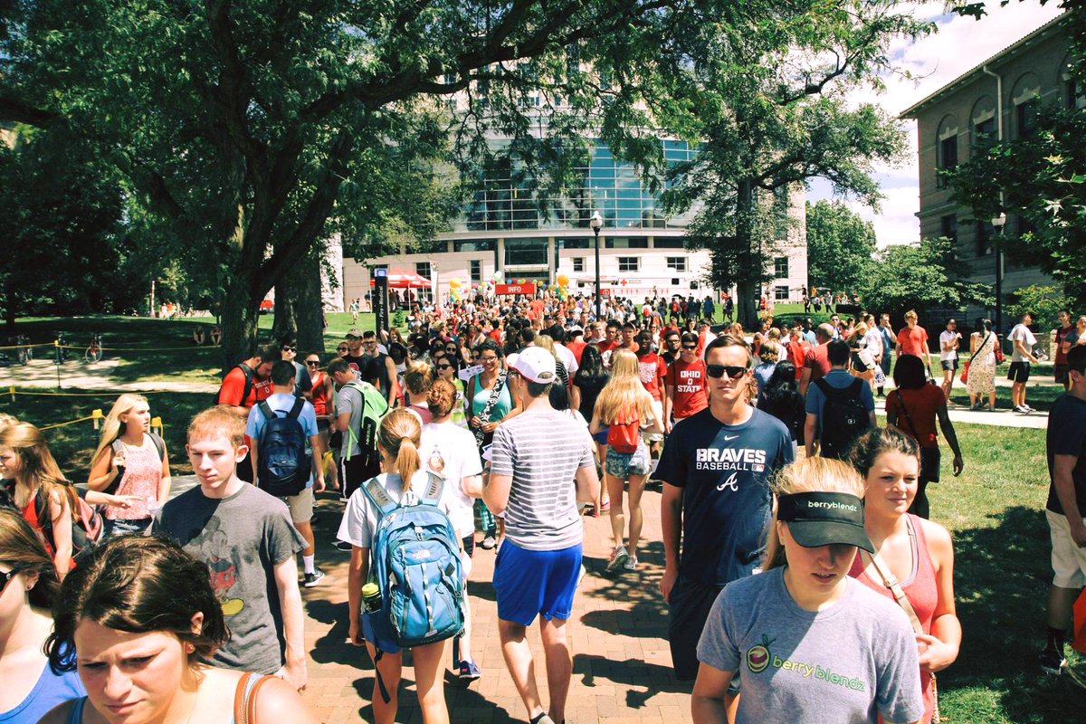 StudentLifeOSU's tweet photo. Two weeks until @BuckiFrenzy! We can't wait to celebrate the start of the new school year with you! #WelcomeOSU https://t.co/d0mo6iSk1V