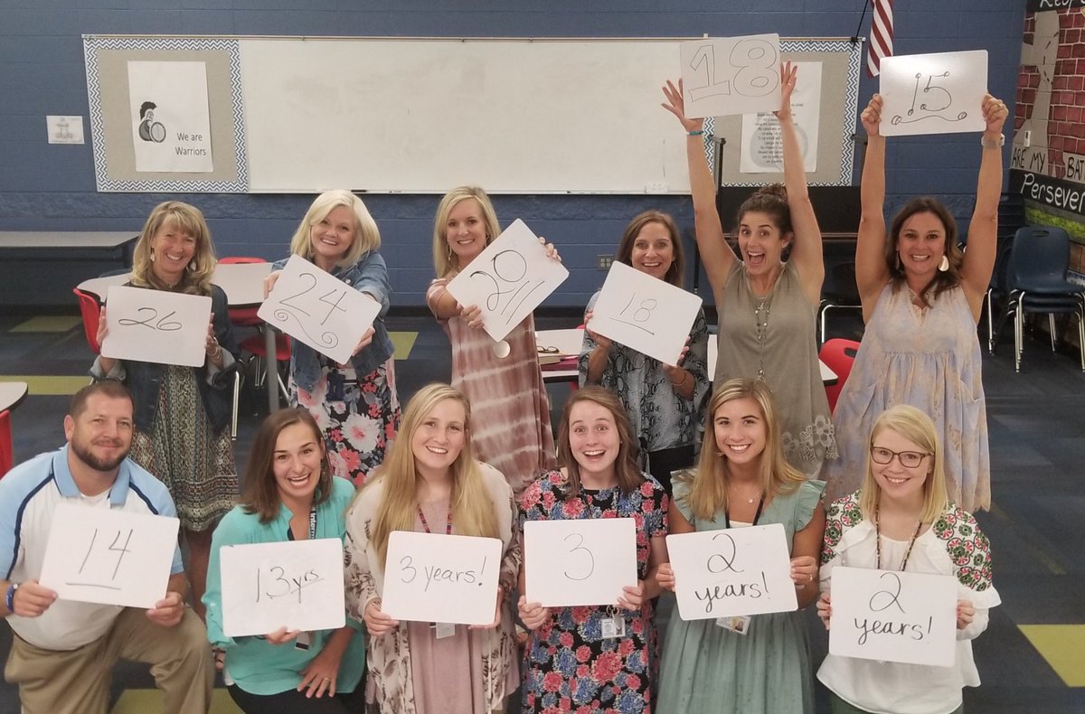 SassyVClass's tweet photo. Happy First Day! I’m so pumped to be a Warrior with these awesome 6th grade teachers😀👩🏻‍🏫 #WarriorWIT #6thgrade #ignitexcellenceMCSS https://t.co/uupHYgUnLJ