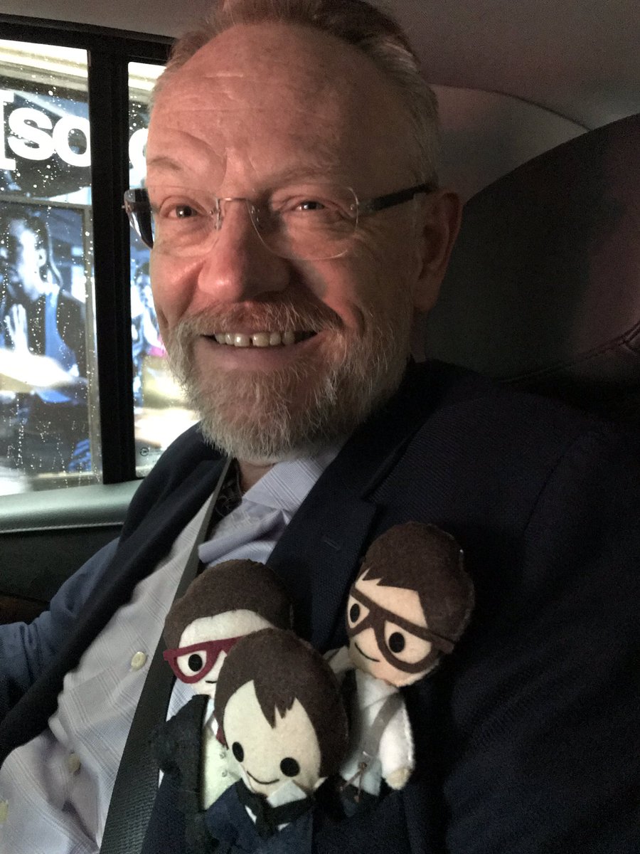 Allegratastic's tweet photo. En route to do @colbertlateshow! To get @JaredHarris to smile, we said “SAUSAGES!” 😂 #TeamHarris #LilPVC 😂 https://t.co/DG4brIUHyh